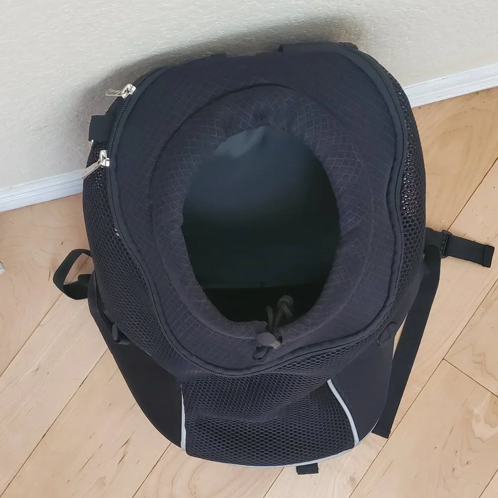 WOYYHO Pet Dog Carrier Backpack Side Storage Pockets Dog Backpack Carrier